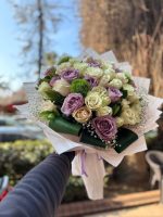 Lavanta Tonlu Gül Buketi